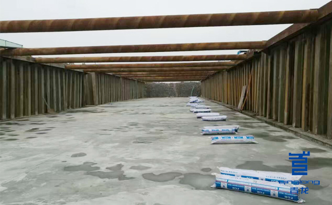 綜合管廊防水施工現(xiàn)場 防水卷材