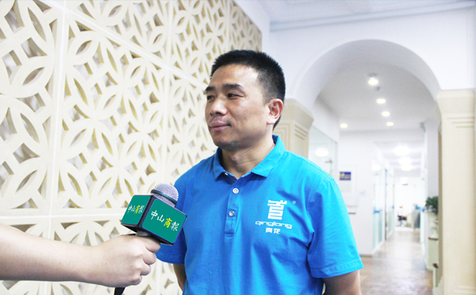 中山商報記者專訪青龍家居防水項目總經理于超軍 防水涂料