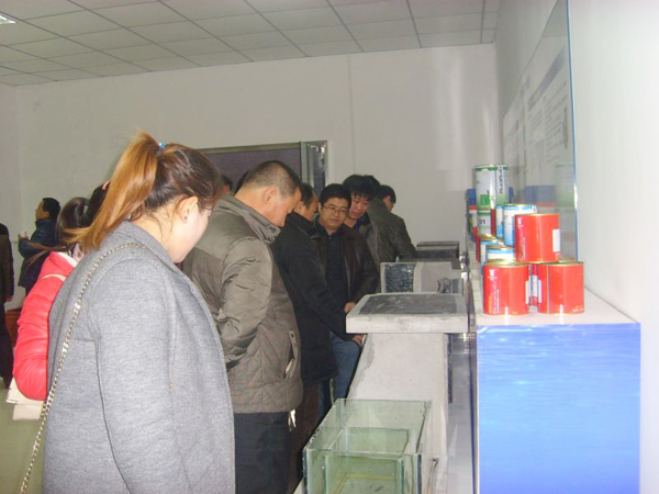 與會嘉賓參觀青龍北京分公司展廳 北京防水